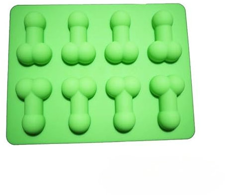 Moule à Glacon Moule En Silicone De Forme Drôle Moule à Savon Parfumé Moules à Chocolat Pour Gâteaux Et Pâtisseries Cadeau Drole Pour Anniversaire De Fête (Vert)