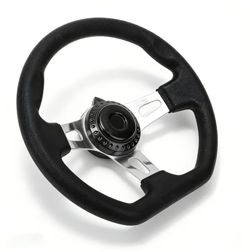 Volant de Kart 270 mm 3 Rayons Universel pour Moteurs 150-250 cm³ Compatible Course et Tout-terrain