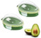 DXQCHDUO Avocado-Aufbewahrungsbehälter, wiederverwendbarer Avocado-Behälter, Avocado-Aufbewahrung, Obst-Aufbewahrungsbox, um Ihre Avocados frisch zu halten, Küchenzubehör, Grün, 2 Stück