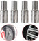 4 Pcs Valve Extension Car Valve, 27 mm Car Valve Extension, Valve Extensions with Thread, Copper Valve Extensions Adapter for Scooter, Car, Motorbike