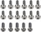 YFUK 17Pcs Front & Rear Brake Disc Screw Rotor Retaining Bolt M8*20 Titanium Alloy Silver For BMW S1000RR S1000XR M1000RR 19-24