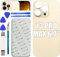 LiXiongBao Coque en verre pour iPhone 13 Pro Max 6,1 avec outil de réparation (doré) pour accessoires de smartphone