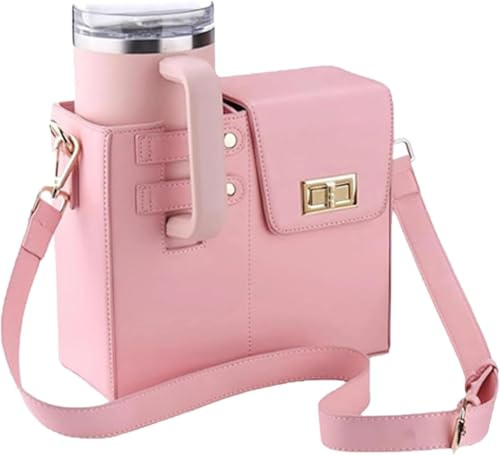 HiTotes Stanley Cup Purse Water Bottle Bag Stanley Purse Cup Holder Bag with Strap Crossbody Bag for Stanley Cup Portable Water Bottle Purse