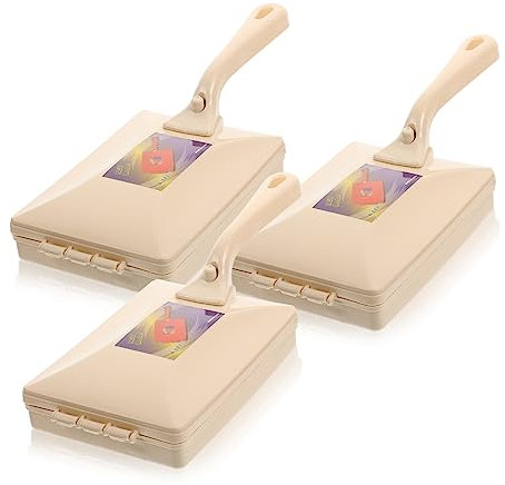 MOLUCKFU 3piezas Cepillo Rodillo Portátil para Eliminar Pelusa para Ropa Sofás y Mascotas Limpieza Eficaz De Pelos y Polvo