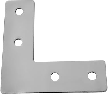 KLAK 30 - Verbinderplatte - L - 85x85mm Aussen L-Schnekel Flachverbinder 30x30 Aluprofil - 4 Stück