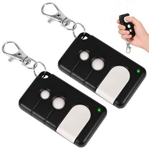 2 Stück Garage Handsender Kompatibel mit LiftMaste 84330E 84333E 84335E | Garagentor Handsender, Handsender Garagentoröffner Fernbedienung Fernbedienung Garagentor mit Schlüsselanhänger