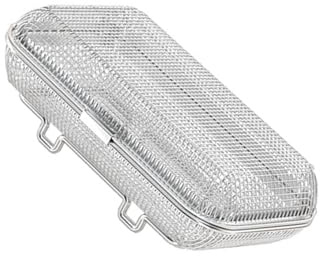 MURYE 304 Stainless Steel Dishwasher Basket Fine Drain Chopstick Basket Rectangular Easy to Clean Cutlery Holder Stainless Steel Dishwasher Tool Owner