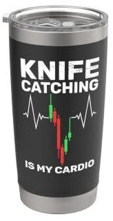 Knife Catching is My Cardio – Trading Humor Traders Funny Stainless Steel Insulated Tumbler