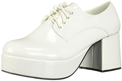 Ellie Shoes Herren Plateau Plattform, Weiss/opulenter Garten, Small