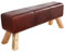 invicta INTERIOR Design Sitzbank TURNBOCK mit Echtleder Bezug 120 cm Kult Schulsport Bank Leder