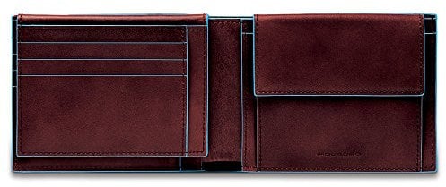 Piquadro Blue Square Münzbörse, 0.43 liters, Braun (Mogano)