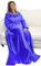 Catalonia Classy Wearable Snuggle Blanket with Sleeves and Pocket, Soft Cosy Fleece Slankets for Women Fluffy Plush Throws Winter TV Blanket for Sofa Couch 185 x 130 cm, Blue
