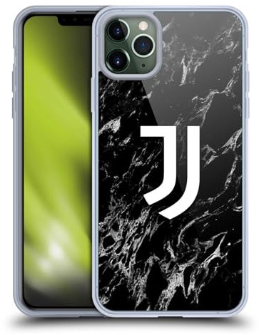 Head Case Designs Offizielle Juventus Football Club Schwarz Marmor Soft Gel Handyhülle Hülle kompatibel mit Apple iPhone 11 Pro Max