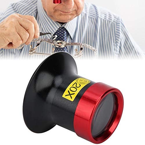 Lupe Taschenlupe 20X Taschenlupe Taschenlupe Handlupe Uhr Uhr Lupe Wartung Werkzeug für Uhrmacher Reparatur