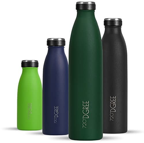 720°DGREE Borraccia termica 750 ml milkyBottle - Senza BPA, Prova di Perdite - Bottiglia acqua termiche in acciaio inox - Borracce perfetto per bevande calde, fredde, università, ufficio, all'aperto