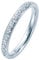 Stella-Jewellery 585er Weißgold Diamant Memory Ring mit Brillanten 0,25 ct. Memoire Eternity 14K Gr. 60