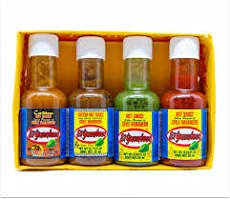 Chillibugs El Yucateco Fiery Habanero Hot Sauces Mini Pack Gift Set