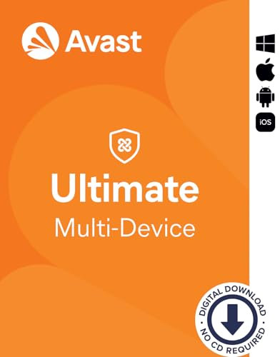 Avast Ultimate 2025 - Antivirenschutz im Paket mit Avast SecureLine VPN und Avast Cleanup Premium - für Windows, macOS, iOS und Android | 10 Geräte | 1 Jahr | PC/Mac/Android/iOS