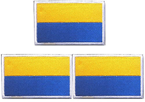 Aufnäher mit Ukraine-Flagge, bestickt, zum Aufbügeln, Aufnähen, Emblem, taktisch, militärisch, Moral, lustige Aufnäher