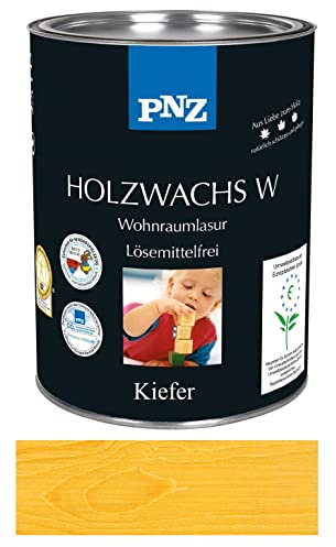 PNZ Holzwachs W Holzschutz Lasur Pflegelasur für Innen und Außen Premiumklasse von Gartenwelt Riegelsberger Kiefer 0,75 Liter