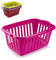 AC - Cesta para la Ropa Sucia - Forma Rectangular - Fabricado en Plástico - Cesto para la Colada - Almacenamiento - 26 x 60 x 40 cm - Color Surtido