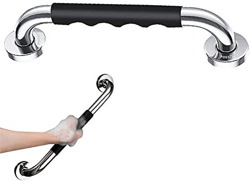 Bbaoo Pasamanos Ducha, 30Cm Barra Baño Minusválido, Asa De Seguridad Para Baño, Asidero Acero Inoxidable, Para Inodoros, Bañeras, Baños, Pasamanos De Escaleras