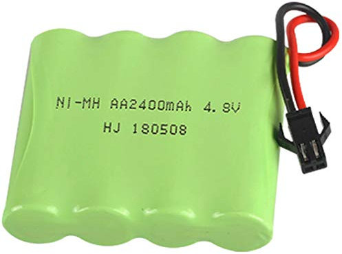 JUATIE 4.8V 2400MAh Ni- Groupe de Batterie RC Jouet éLectrique éClairage AA 4,8 V 2400 Batterie pour RC