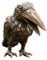 IDYL Bronze-Skulptur Rabe frech schauend