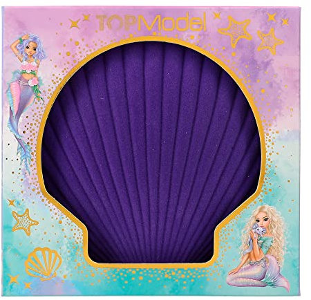 Depesche 12323 TOPModel Mermaid - Kleine Schmuckbox in Lila, Schmuckkästchen in Muschelform