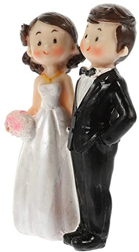 SAFIGLEWedding Collectibles Funny Wedding Bride And Groom Cake Topper Figurine