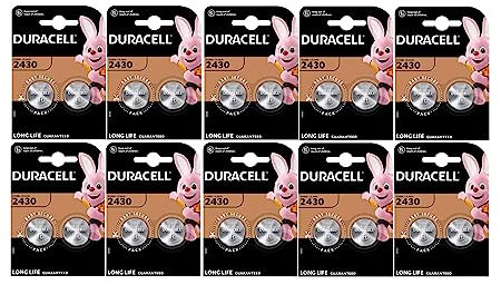 20X Duracell CR 2430 (10 Blister Da 2 Batterie) 20 Pile (CR2430)