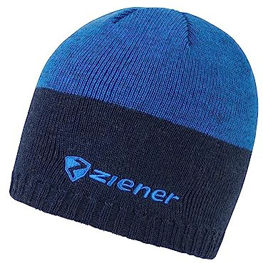 Ziener Damen Iruno Mütze Warm, Gestrickt, Wolle, Dark Navy.Persian Blue, Einheitsgröße EU