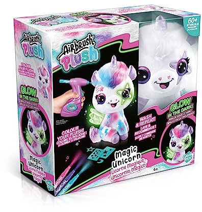 Rocco Giocattoli - Airbrush - Einhorn leuchtet im Dunkeln zum Ausmalen