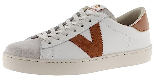 victoria Basket Unisex Berlín Piel & Piezas En Contraste & Puntera Serraje 1126142 para Adulto Teja 40