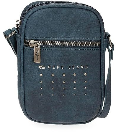 Pepe Jeans Holly Portefeuilles et Porte-Monnaie en Cuir synthétique, Noir, Marron, Bleu Marin, différentes Tailles, Bleu Marine, Talla única, Bandoulière Mobile