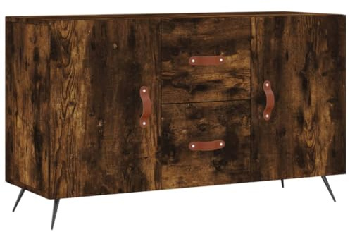 vidaXL Sideboard Räuchereiche 100x36x60 cm Holzwerkstoff