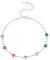 KINGWHYTE Chakra Armbänder Für Frauen 925 Sterling Silber Heilung Armbänder 7 Chakra Einstellbare Armkette Schmuck Geschenke Für Frauen Mama Großmutter