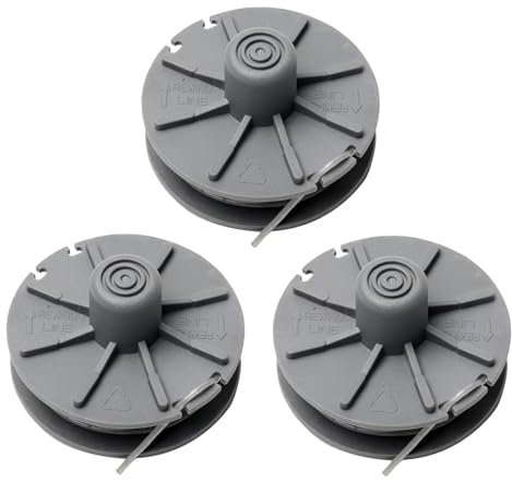 Funmo 3 Stücke Rasentrimmer Fadenspule, Ersatzfadenspule 5307-20 für Gardena Turbotrimmer;Ersatzteil für Rasentrimmer Easycut 9805, 9806, 9807, 9808, 9809, 9827, 8846, 8847, 8848, 9870