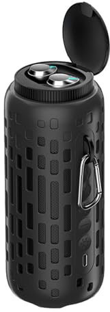 OhhGo Enceinte Bluetooth portable 2 en 1 sans fil avec écouteurs Bluetooth, lumière RVB, crochets, Bluetooth 5.3, son stéréo surround intégré pour plage, bateau, piscine, vélo, cadeau