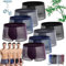 Hotgreenpepper Boxer en Fibre de Bambou, Boxer en Fibre de Bambou - pour Un Confort Tout au Long de la journée, Boxer en Soie glacée, Lot de 8, L