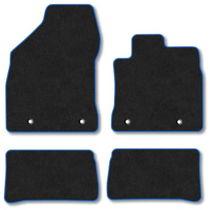 Lexus CT200h (2011-2022) Carpet Car Mats | Blue Edge Trim Tailored Fit Floor Mats Full Coverage Protection Accessories Easy Clean Anti Slip Made in the UK