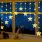 ELKTRY Christmas Window Lights Battery Powered, 9 Stars 76LEDs Window Hanging Lights, 144CM Xmas Decorations, 11 Flash Modes with Timer, IP65 Waterproof for Indoor Outdoor Home Bedroom Party