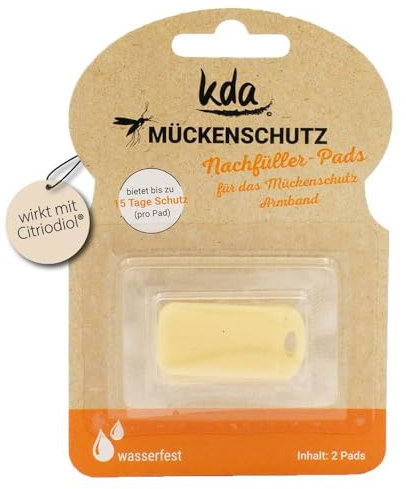 kda Mückenschutzarmband-Nachfüller für Erwachsene und Kinder - Langanhaltender Mückenschutz - 2 Nachfüll-Pads pro Packung Nachfüllpacks Moskito Anti Mücke Mückenschutz Mückenstiche (3)