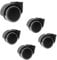 IMUNKT 5 Stück Bürostuhlrollen Ohne Stift, 50mm Ersatzrollen Hartbodenrollen, Leise Lenkrollen Polyurethan Für Drehstühlen, Lochdurchmesser 8mm(Grey)
