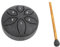 Breeshy 3 6-Ton Steel Tongue Drum Mini Hand Pan Drums mit Drumsticks Percussion Musikinstrumente Trommel Schwarz