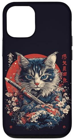 iPhone 12/12 Pro Japanese Samurai Cat Warrior Japanese Case
