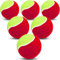 FINGER TEN Tennisbälle Anfänger Tennis Training Balls Methodikbälle Kinder Tennisball Wert 6 12 18 Stück, Übungs Ball Orange Kinderbälle für Haustiere Sport Spiele (6 Stück,Rot)