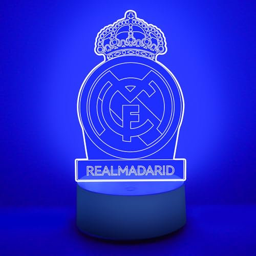 ZEEYUAN 3D Madrid LED Lampe Nachtlicht 7 Farbwechsel 3 Models Smart Touch Stimmungslichter