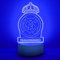 ZEEYUAN 3D Madrid LED Lampe Nachtlicht 7 Farbwechsel 3 Models Smart Touch Stimmungslichter