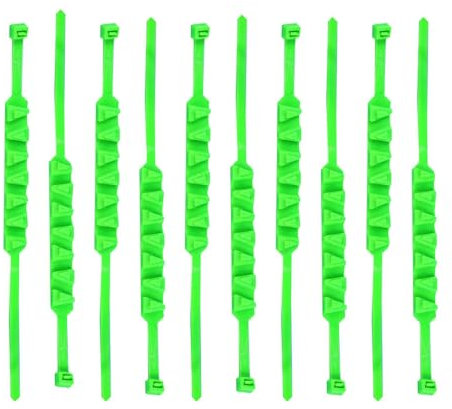 Schneeketten, 10 Stück Motorräder Reifen Kette Skid, Winter Schnee Reifen Kabelbinder, Verstellbares Rutschfeste Ketten, Wiederverwendbare für Motorräder Fahrrad Roller